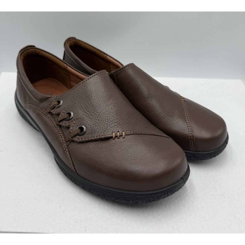 Hotter Shout‎ Comfort Concept Women's Brown Leather Loafers Size 9